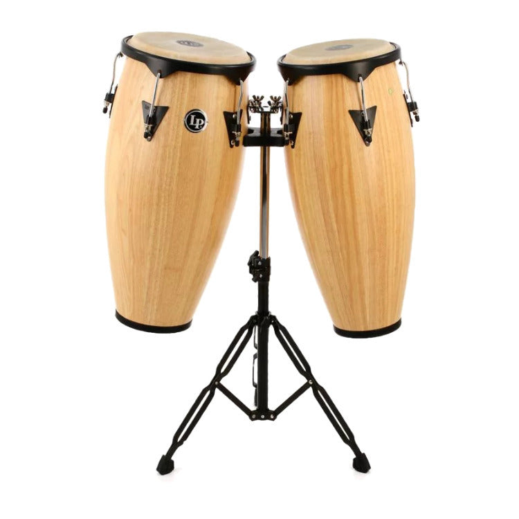 Latin Percussion City Series Conga Set with Stand (Natural Gloss)