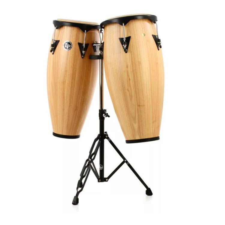 Latin Percussion City Series Conga Set with Stand (Natural Gloss)