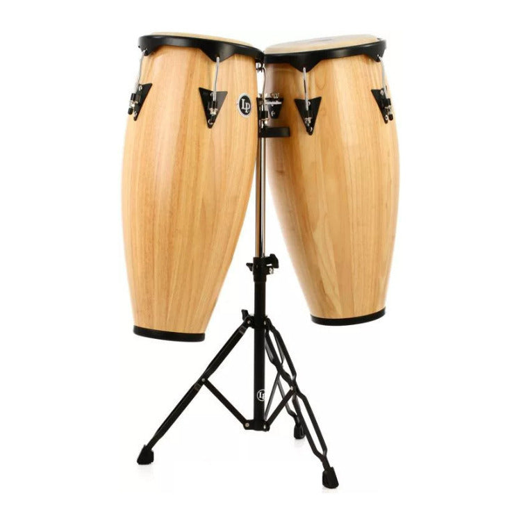 Latin Percussion City Series Conga Set with Stand (Natural Gloss)