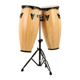 Latin Percussion City Series Conga Set with Stand (Natural Gloss)