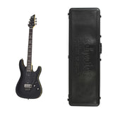 Schecter Demon-6 FR Electric Guitar in Aged Black Satin with Schecter Hard Case