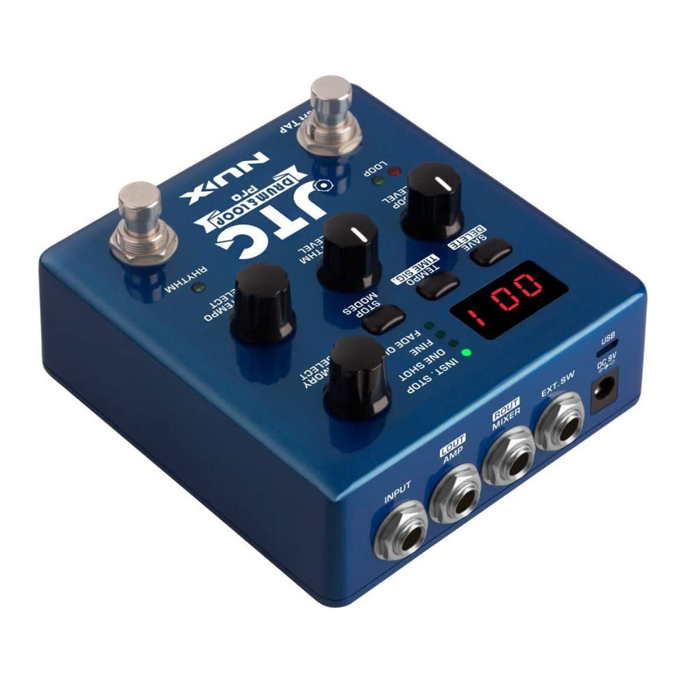 NuX JTC Drum and  Loop Pro Dual Switch Looper Pedal