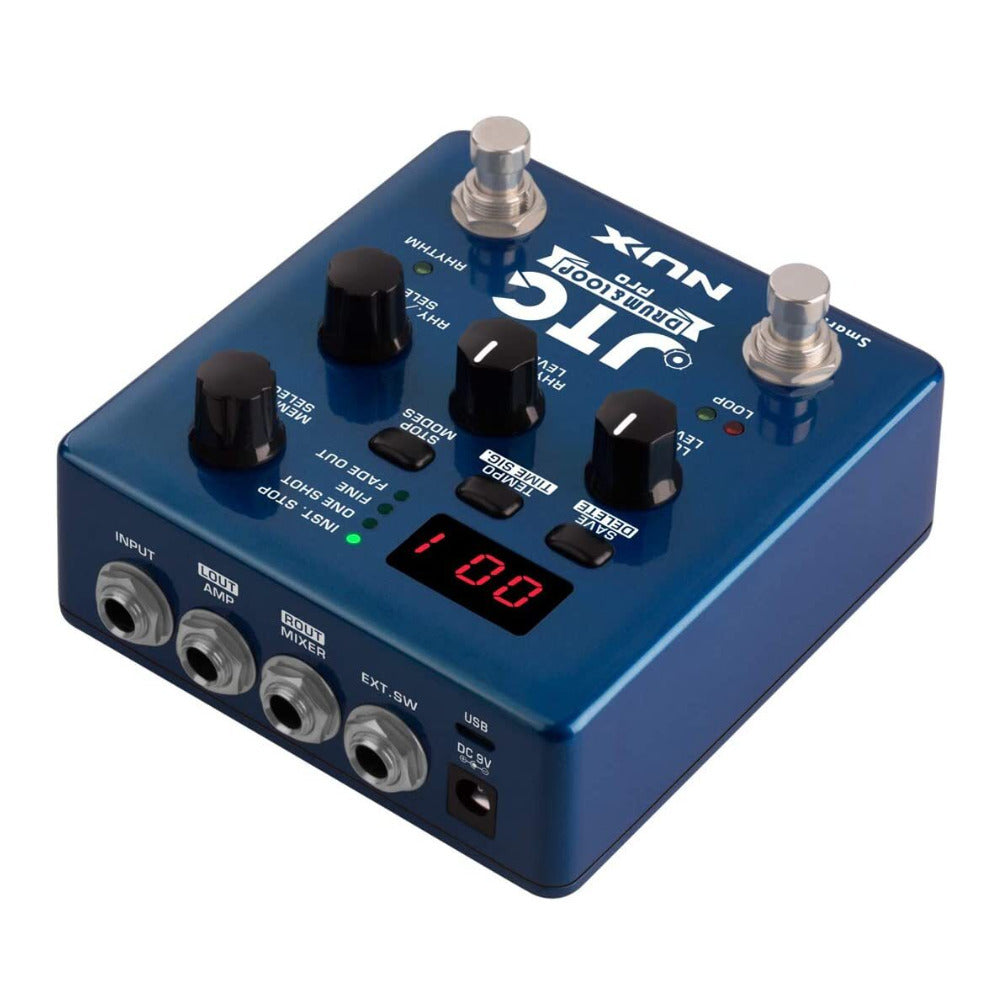 NuX JTC Drum and  Loop Pro Dual Switch Looper Pedal