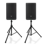 JBL Professional EON715 15in Bluetooth Loudspeaker Pair with Stands Bundle