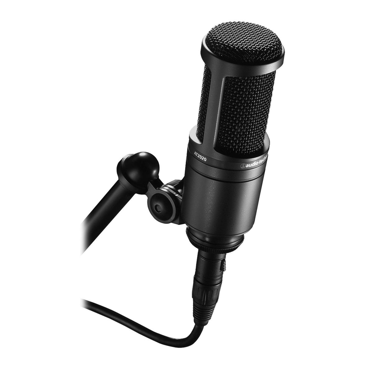 Audio-Technica AT2020 Condenser Studio Microphone with Knox Filter and Boom Arm