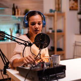 Audio-Technica AT2020 Microphone with Filter, Boom Arm, Cable and Shock Mount