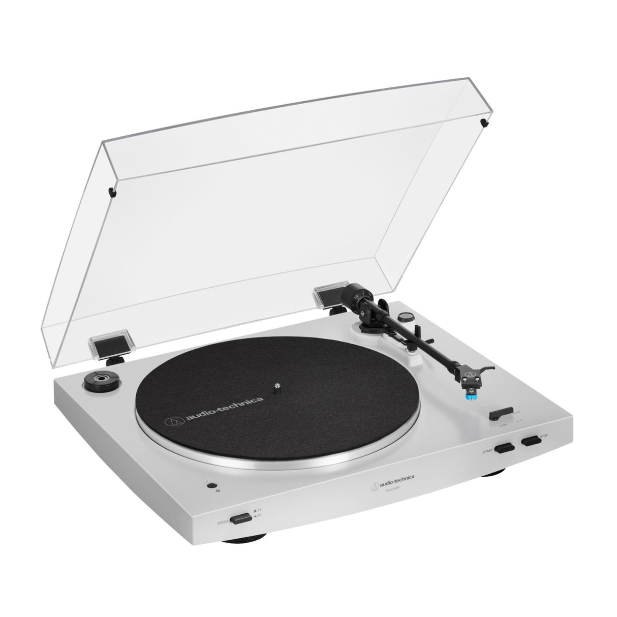 Audio Technica AT-LP3xBT Automatic Wireless Belt-Drive Turntable (White) Bundle