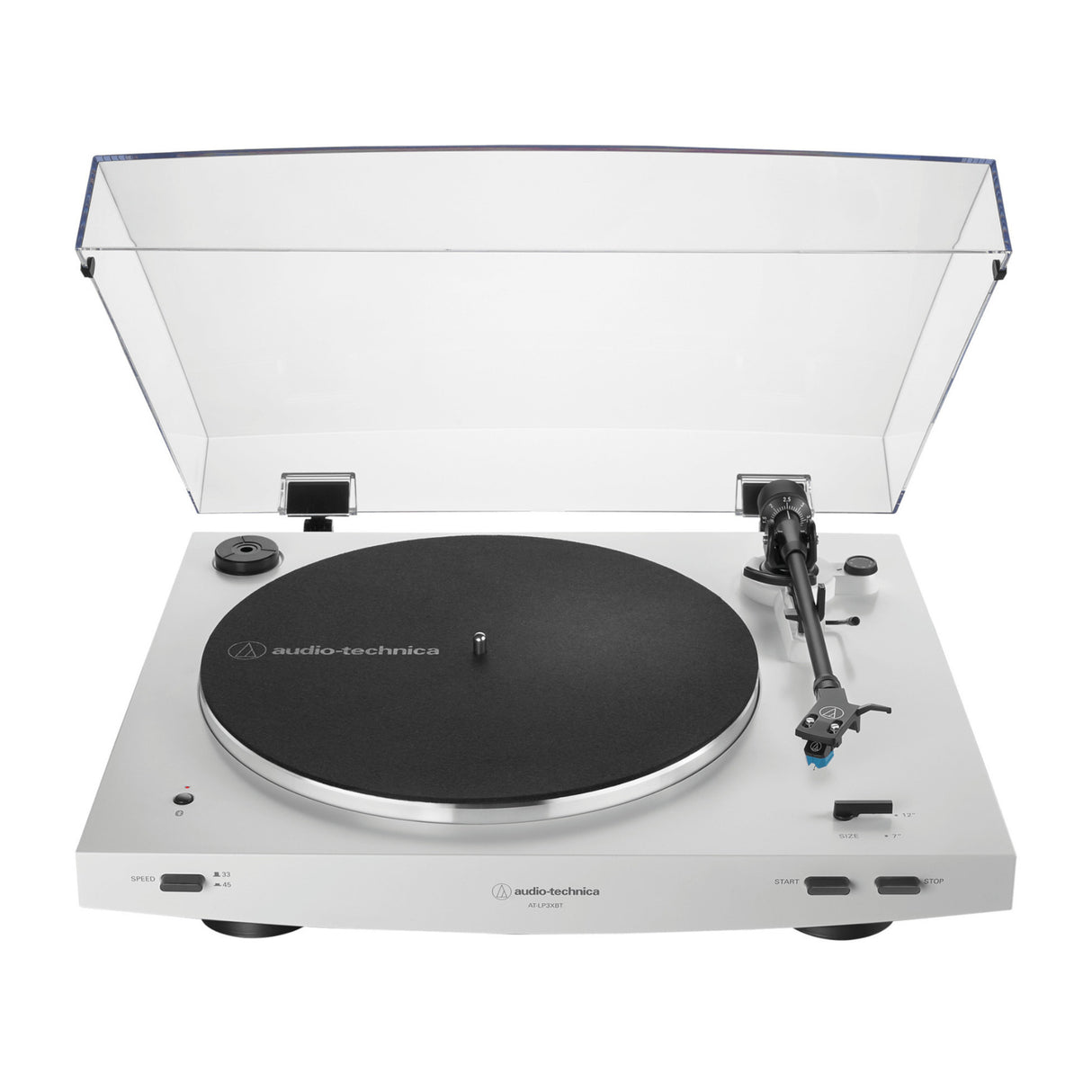 Audio Technica AT-LP3xBT Automatic Wireless Belt-Drive Turntable (White) Bundle