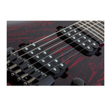 Schecter C-1 Silver Mountain Electric Guitar (Blood Moon) with Hard Shell Case