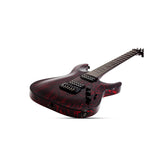 Schecter C-1 Silver Mountain Electric Guitar (Blood Moon) with Hard Shell Case