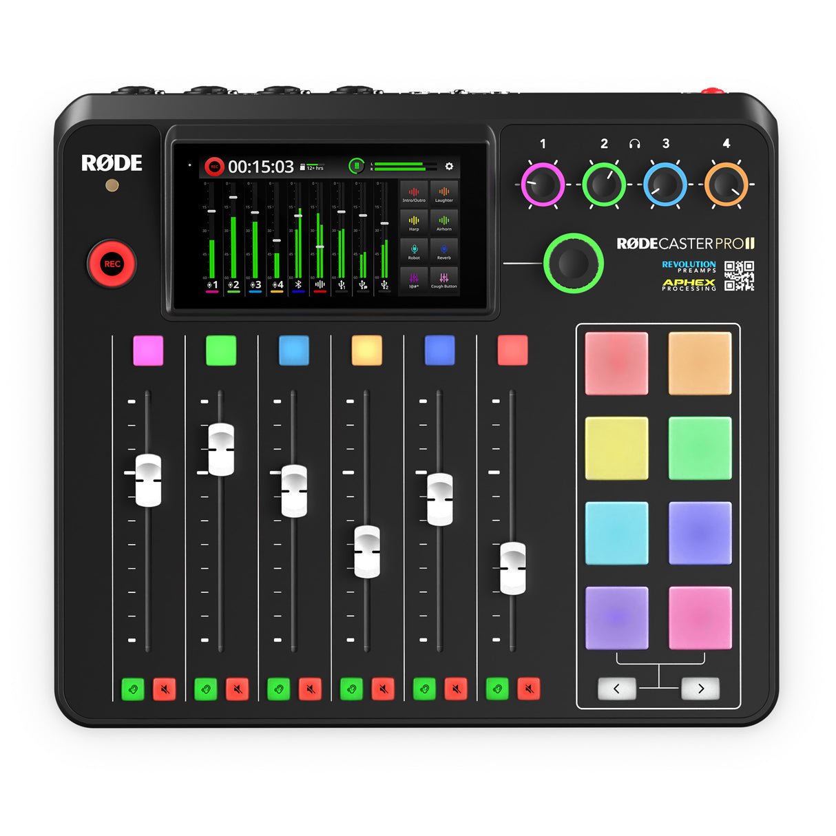RODECaster Pro II Integrated Audio Production Studio w/Accessory Bundle (4-Pack)