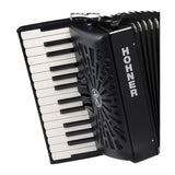 Hohner Bravo II 48 Chromatic Piano Key Accordion (Black)