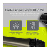 Knox Gear HDM-100 Uni-Directional Dynamic Cardioid Microphone (Clip Included)