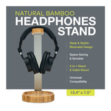 Knox Gear Wooden Headphone Stand (Bamboo Brown)