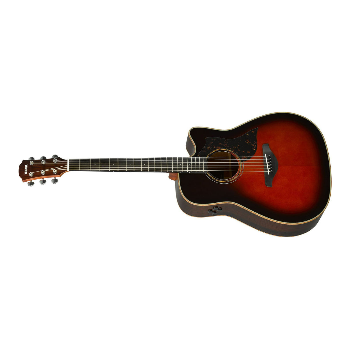 Yamaha A3R Cutaway Acoustic 6-String Electric Guitar with Bag (Brown Sunburst)
