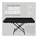 Knox Gear 88-Key Keyboard Stretchy Spandex Dust Cover (Black)