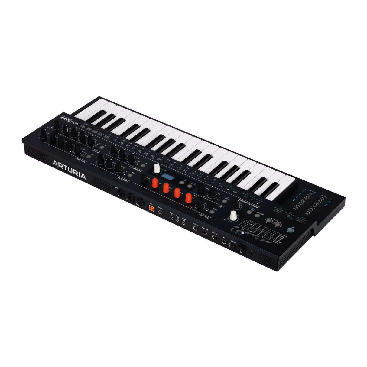 Arturia MiniFreak 37-Key Hybrid Synthesizer with Headphones, Pedal, and Cables