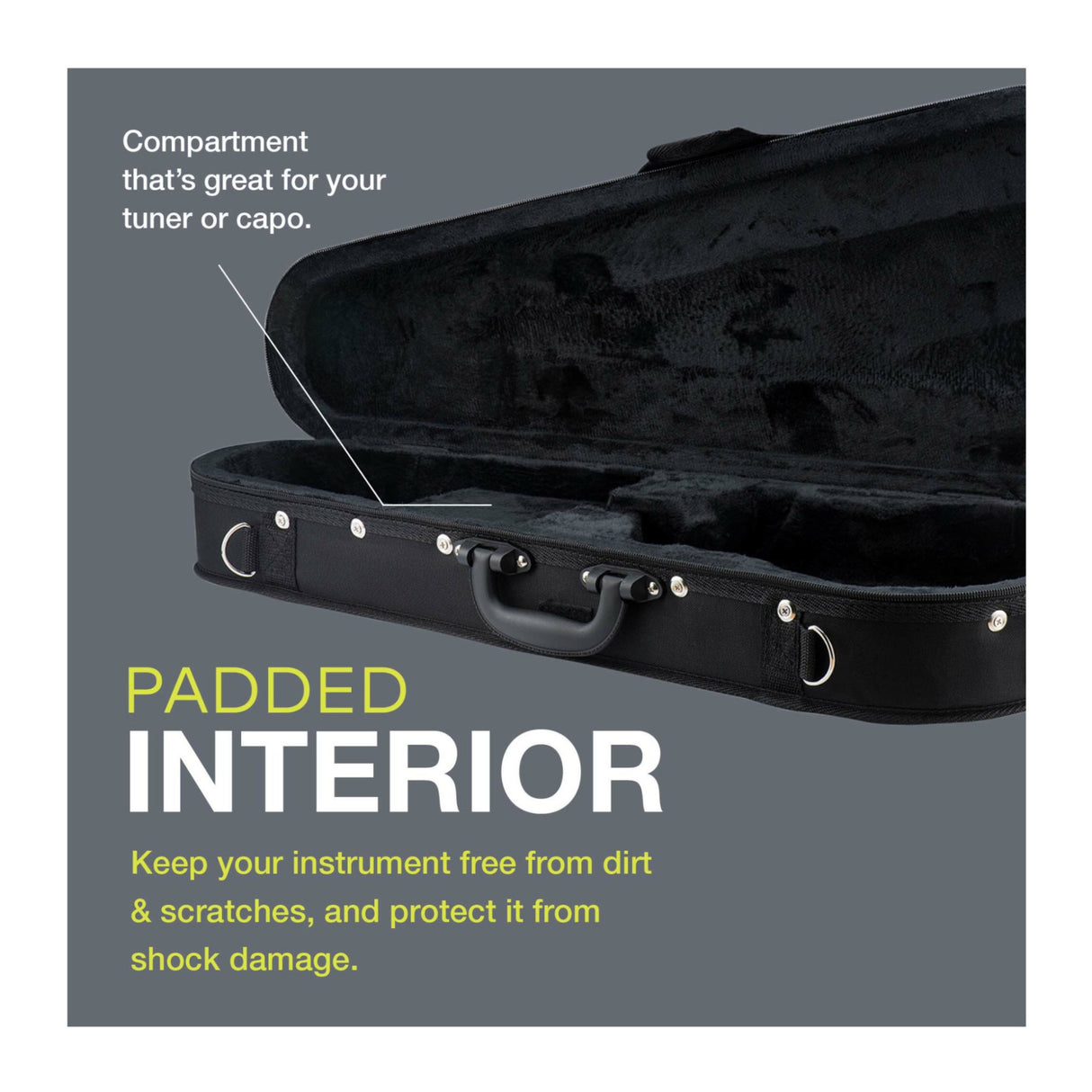 Knox Gear Ukulele Padded Protective Carrying Case (Soprano)