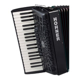 Hohner Bravo III 96 Chromatic Piano Key Accordion (Jet Black)