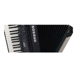 Hohner Bravo III 96 Chromatic Piano Key Accordion (Jet Black)