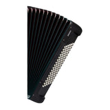 Hohner Bravo III 96 Chromatic Piano Key Accordion (Jet Black)
