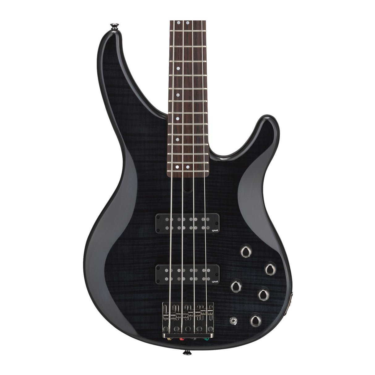 Yamaha TRBX604FM 4-String Bass Guitar (Translucent Black, Right-Handed)