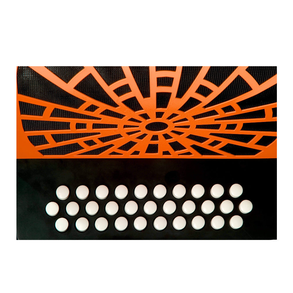 Hohner Compadre FBbEb Musica Tipica Series Accordion with Gig Bag (Orange)
