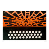 Hohner Compadre FBbEb Musica Tipica Series Accordion with Gig Bag (Orange)