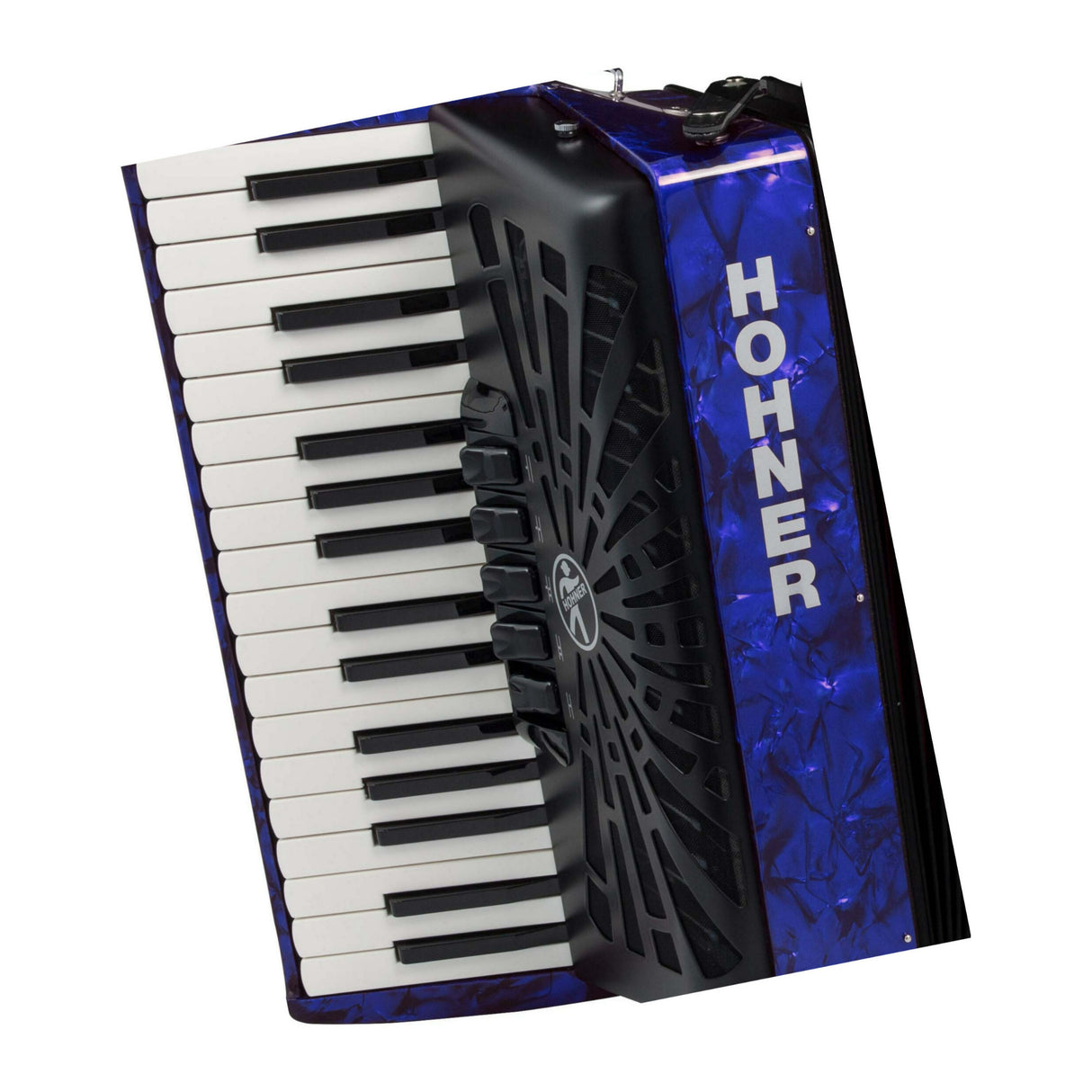 Hohner Bravo III 72 Chromatic Piano Key Accordion (Pearl Dark Blue)