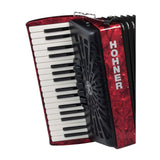 Hohner Bravo III 96 Chromatic Piano Key Accordion (Pearl Red)