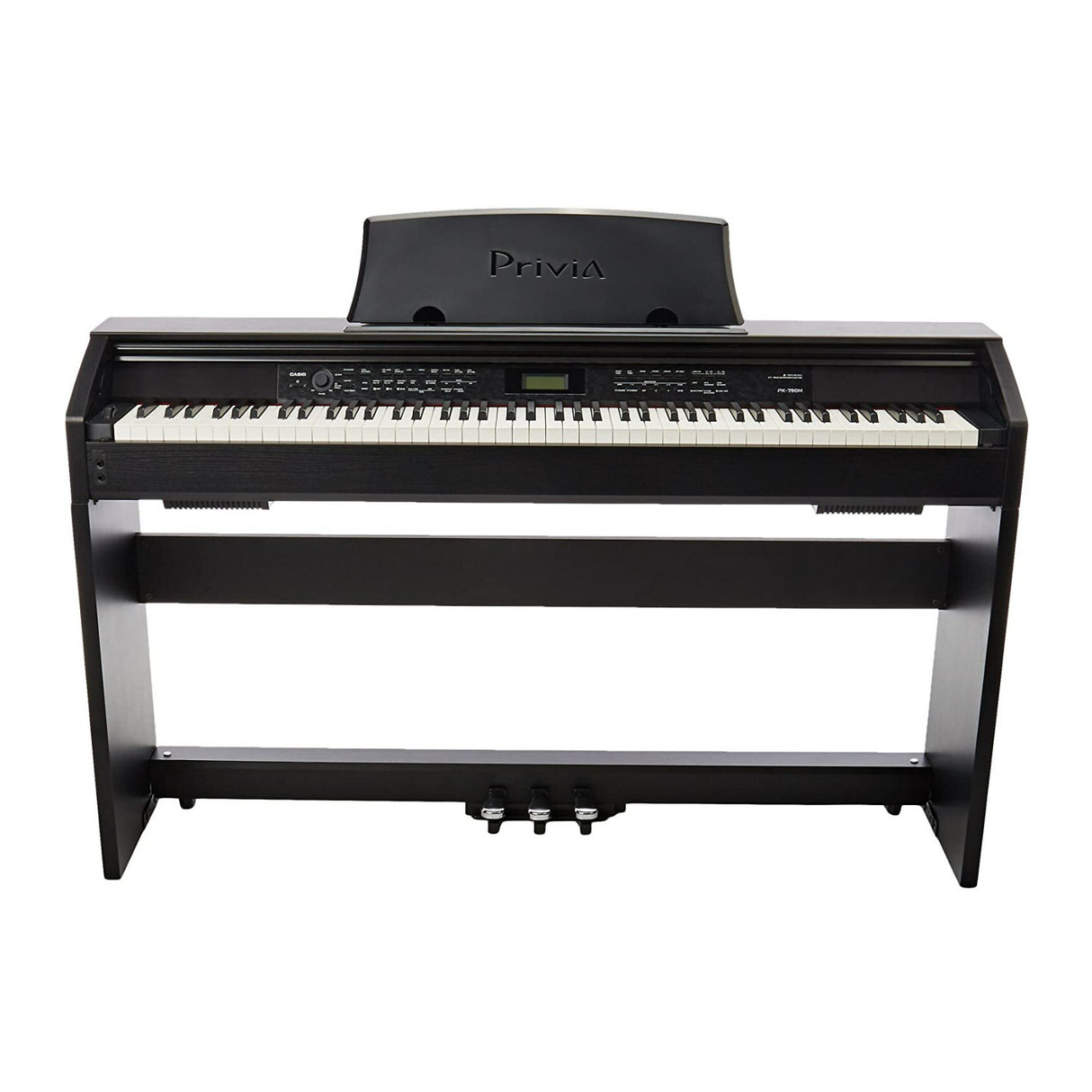 Casio PX-780 Privia 88-Key Digital Home Piano with Power Supply (Black)
