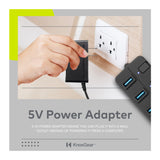Knox Gear 4 Port 3.0 USB Hub with Individual Switches and LED Lights