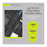 Knox Gear 4 Port 3.0 USB Hub with Individual Switches and LED Lights