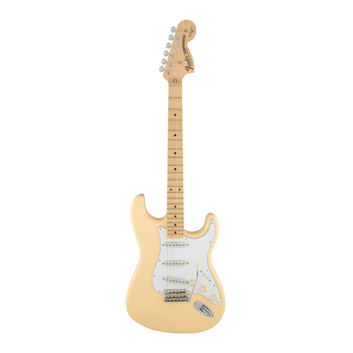 Fender Yngwie Malmsteen Stratocaster Vintage 6-String Electric Guitar (White)
