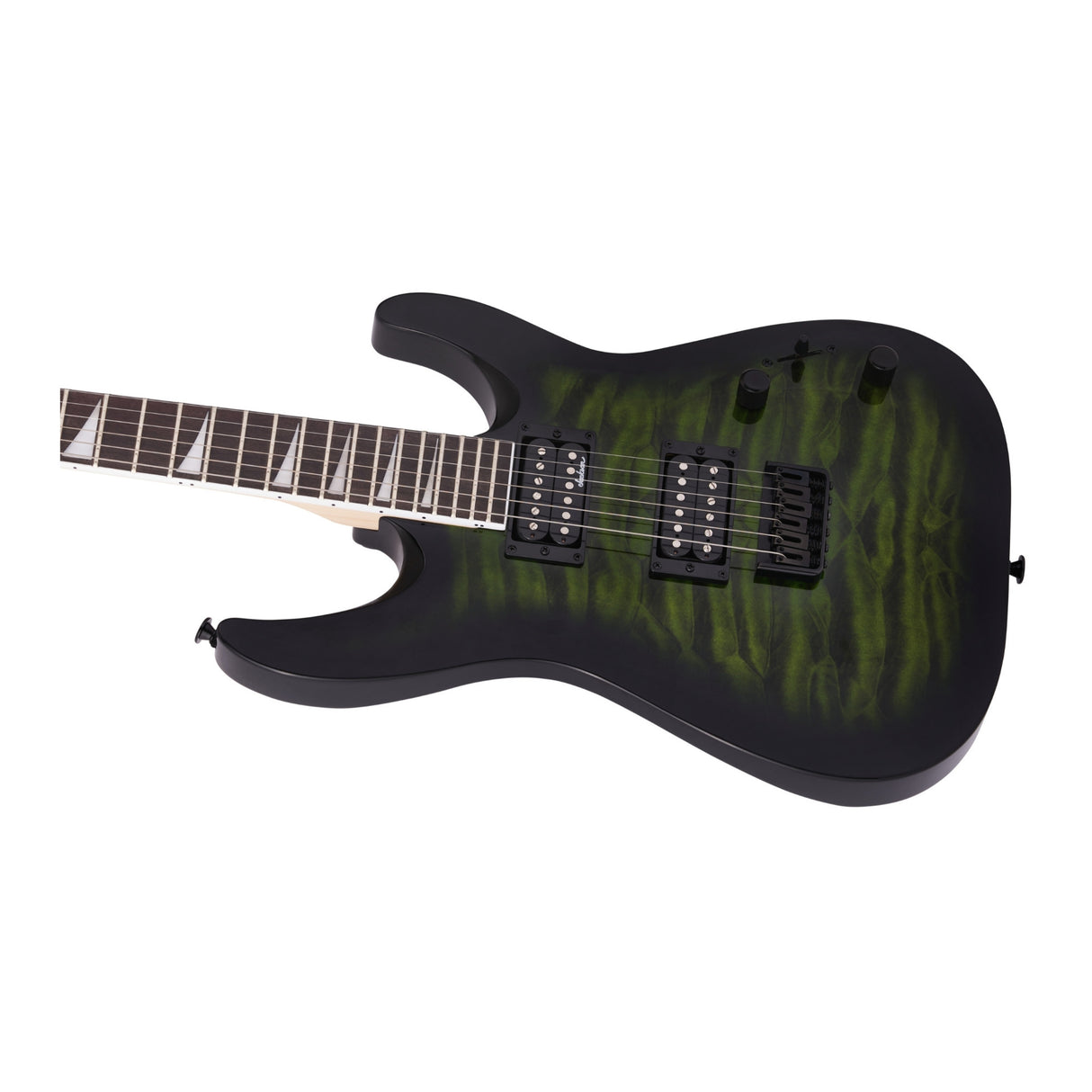 Jackson JS Series Dinky Arch Top JS32Q DKA HT Guitar (Transparent Green Burst)
