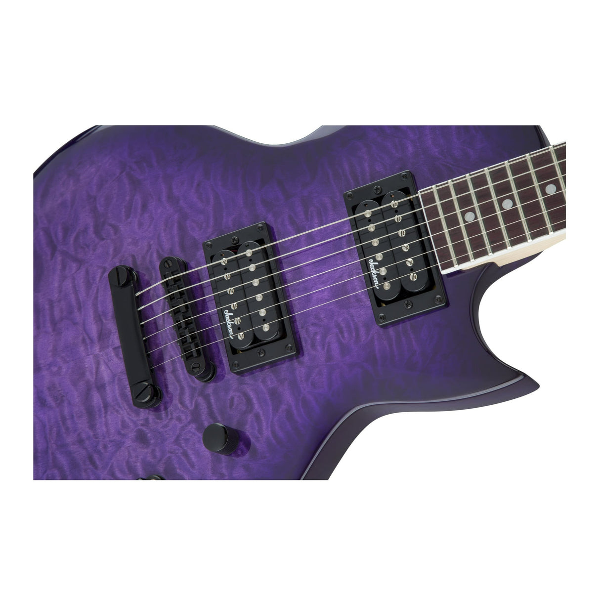 Jackson JS Series Monarkh SC JS22Q Electric Guitar (Transparent Purple Burst)