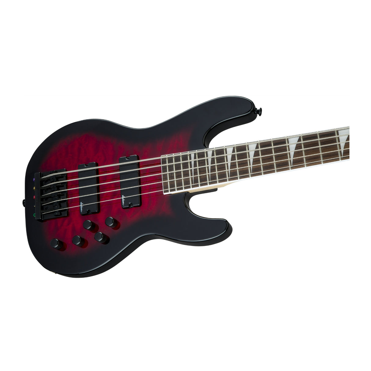 Jackson JS Series Concert Bass JS3VQ 5-String Electric Guitar (Red Burst)