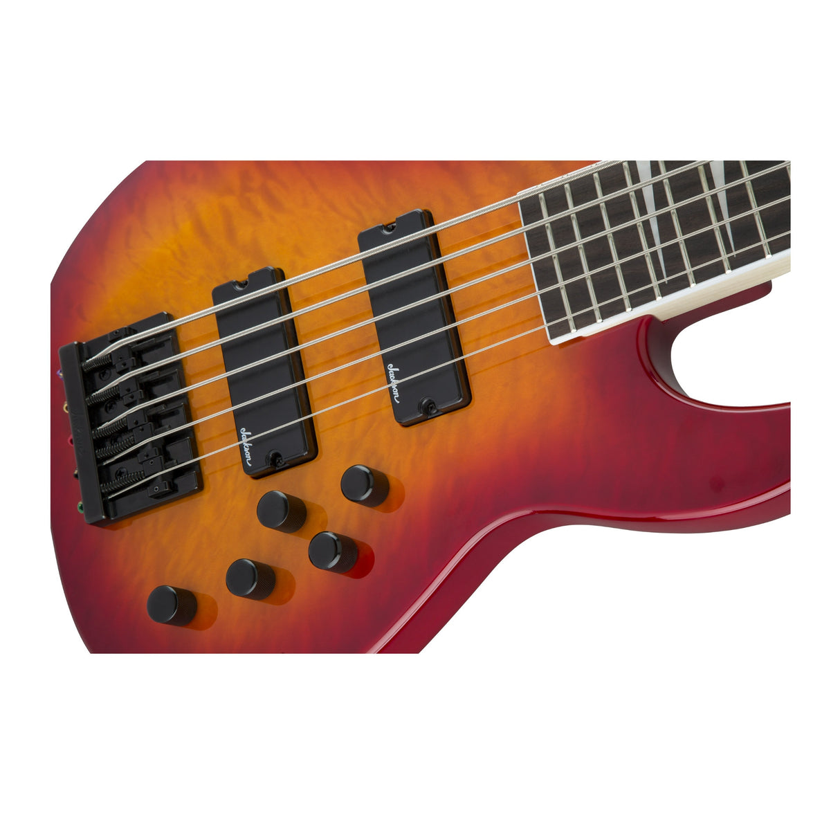Jackson JS Series Concert Bass JS3VQ 5-String Electric Guitar (Cherry Burst)