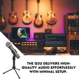 Samson Q2U Handheld Dynamic USB Microphone Recording and Podcasting Pack (Black)