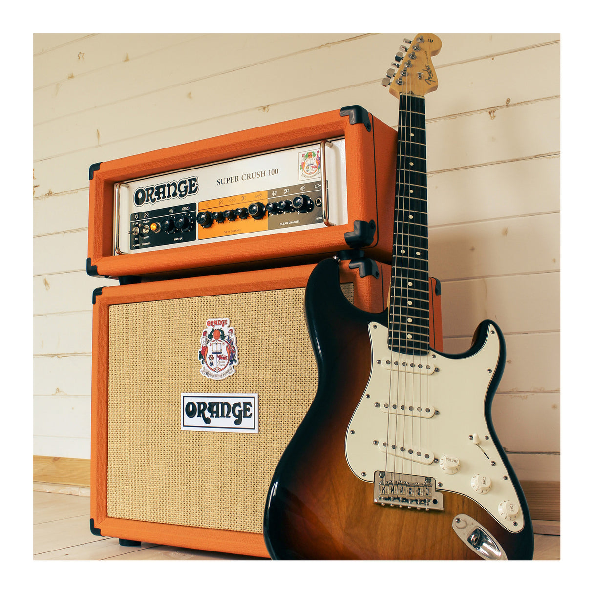 Orange Amps Super Crush 100W Guitar Amplifier Head Combo, Digital Reverb Module