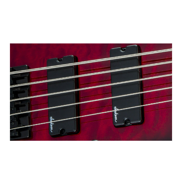 Jackson JS Series Concert Bass JS3VQ 5-String Electric Guitar (Red Burst)