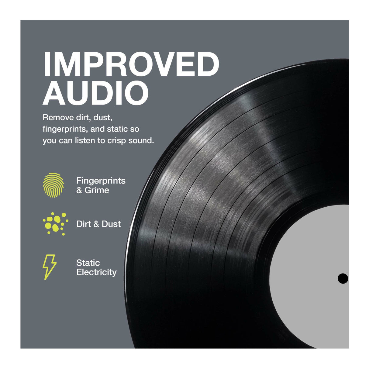 Knox Gear Vinyl Record Cleaning Kit to Reduce Static and Skips