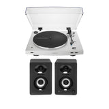 Audio Technica AT-LP3xBT Automatic Wireless Belt-Drive Turntable (White) Bundle