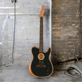 Fender Acoustasonic Player Telecaster 6-String Acoustic-Electric Guitar (Black)