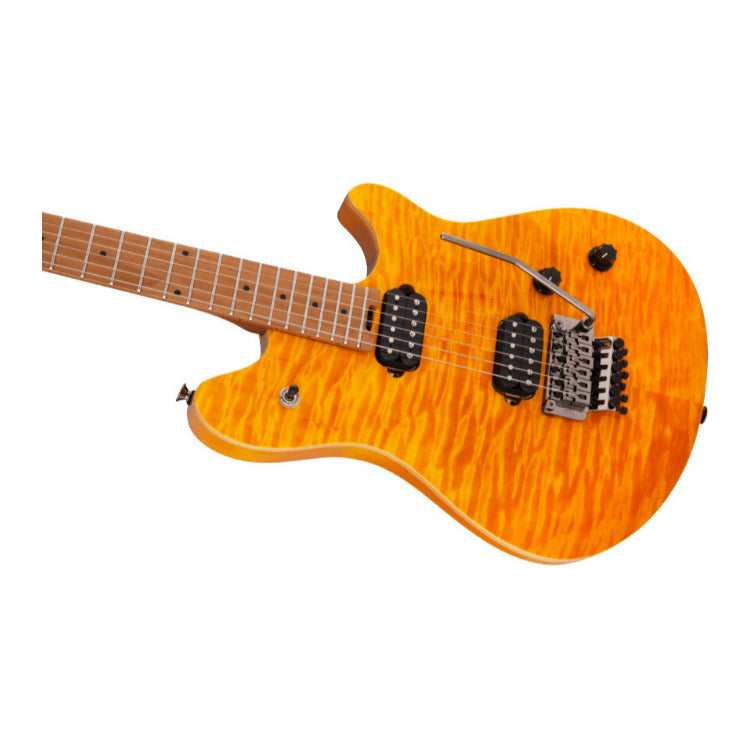 EVH Wolfgang Standard QM 6-String Electric Guitar (Right-Handed, Trans Amber)