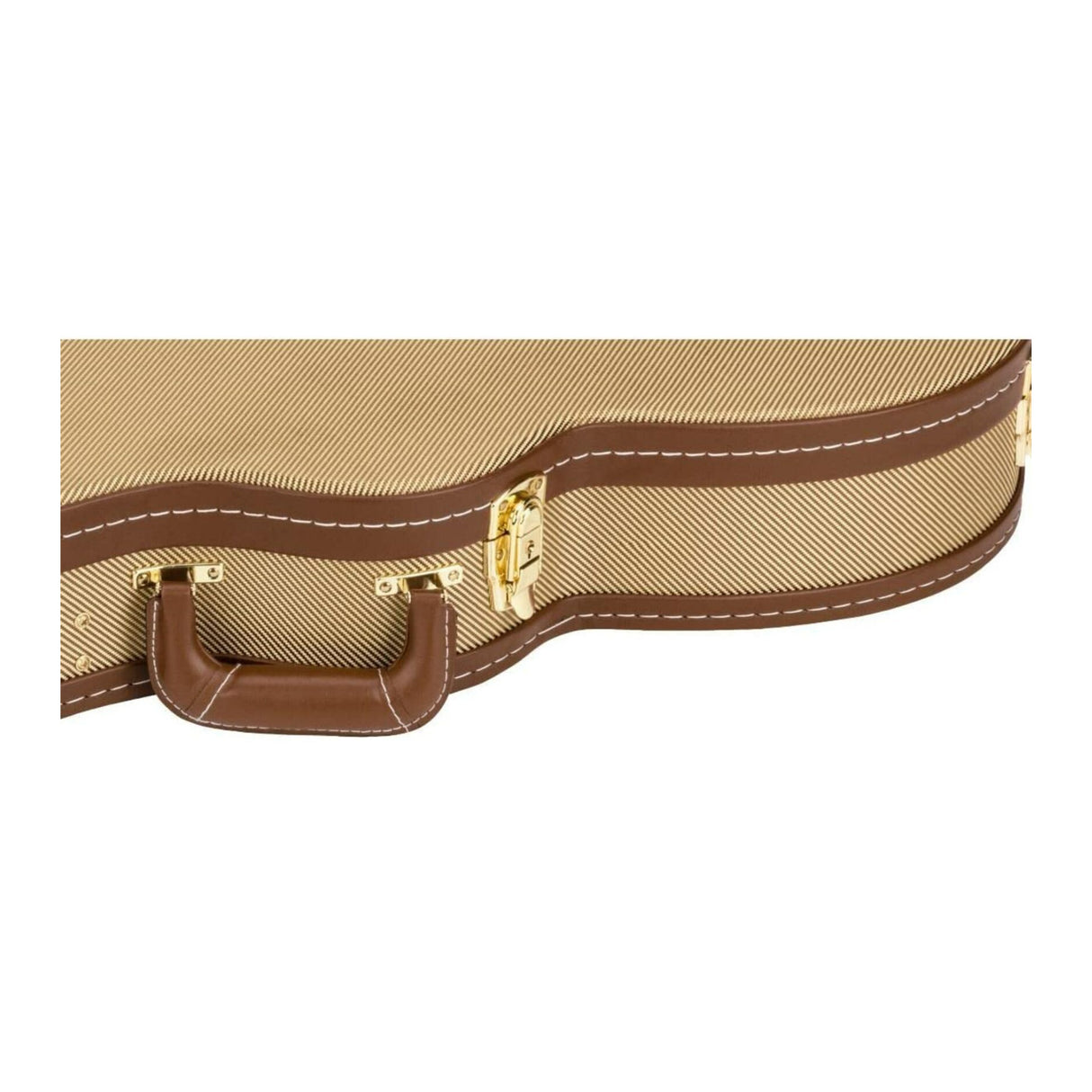 Gretsch Bass Baritone Tweed Hardshell Case with Shoulder Strap with Gold Latches