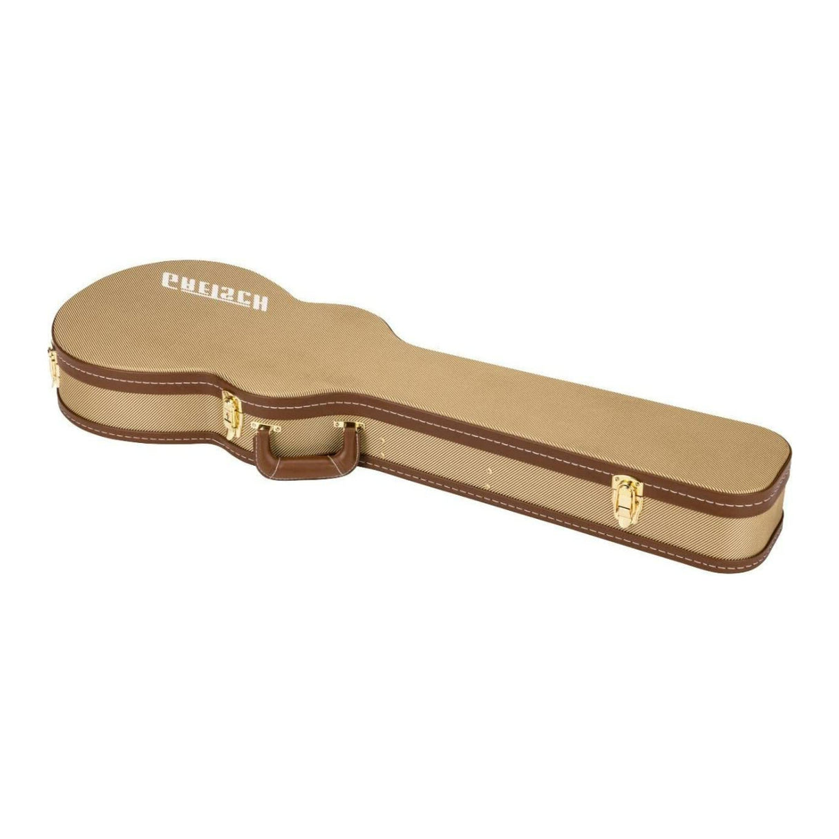 Gretsch Bass Baritone Tweed Hardshell Case with Shoulder Strap with Gold Latches