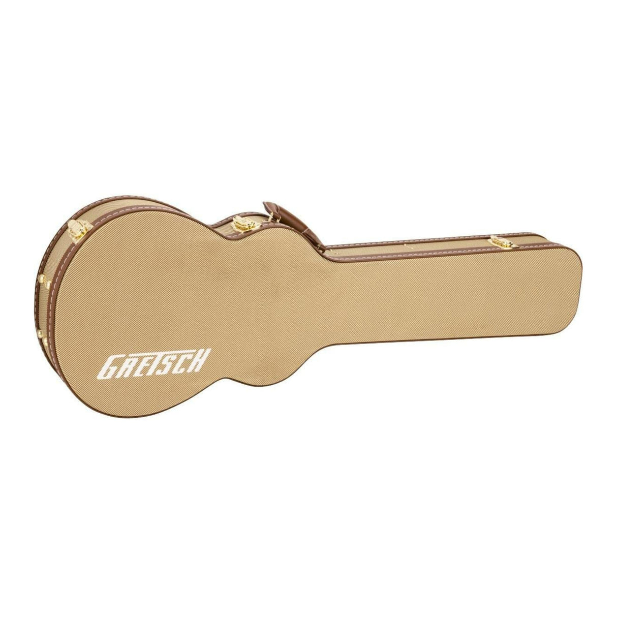 Gretsch Bass Baritone Tweed Hardshell Case with Shoulder Strap with Gold Latches
