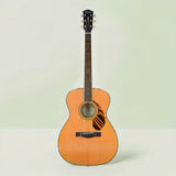 Fender PO-220E Orchestra 6-String Ovangkol Fingerboard Acoustic Guitar (Natural)