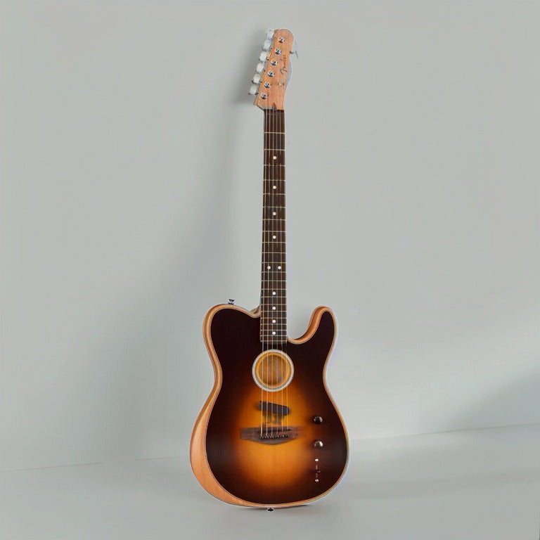 Fender Acoustasonic Player Telecaster 6-String Acoustic Guitar (Shadow Burst)